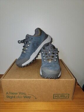 KURU Footwear Ridge Motion hiking shoes in a blue-gray color